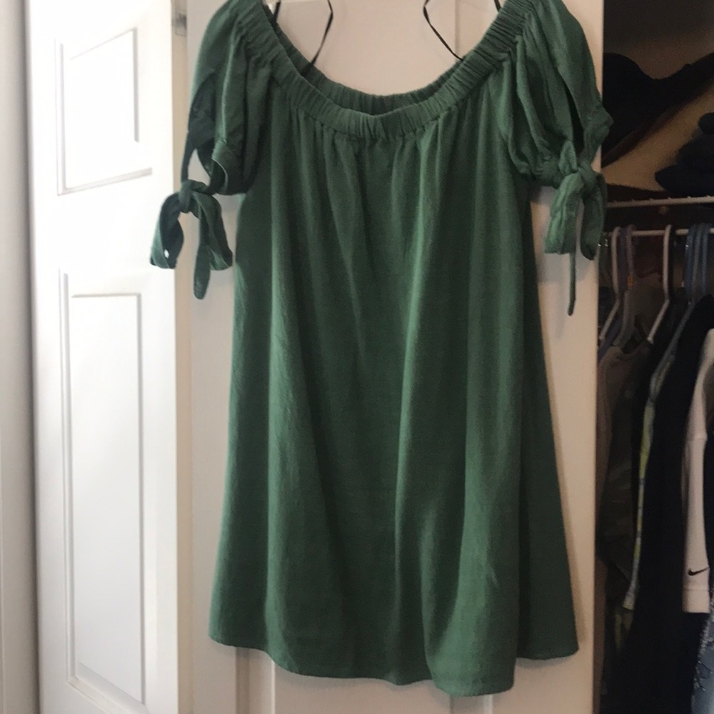 Lulus off shoulder tunic top